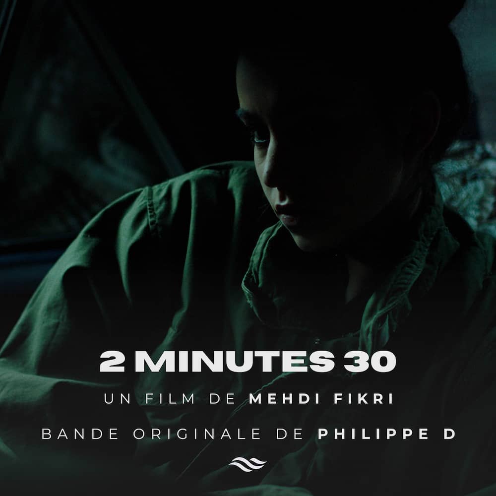 Pochette de la bande originale du court-métrage 2 Minutes 30, réalisé par Mehdi Fikri, avec la musique originale de Philippe Deschamps (Philippe D), publiée le 17 juillet 2026 sur Shindo Sea Records.